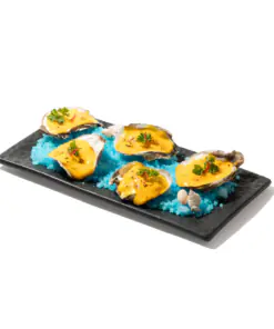 Grilled oyster with cheese
