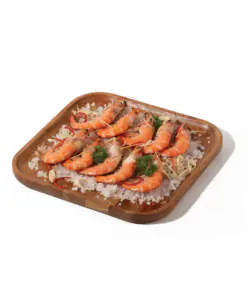 Steamed Whiteleg shrimp
